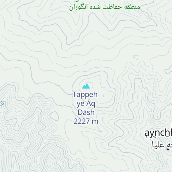 Map of Tappeh-ye Āq Dāsh