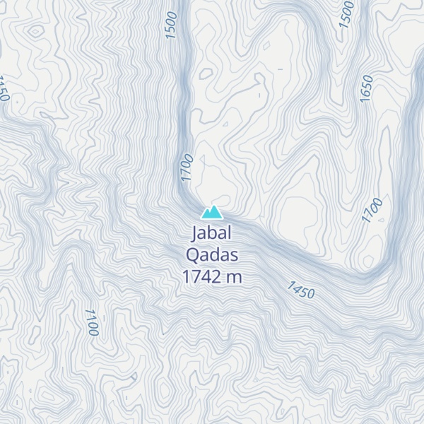Map of Jabal Qadas
