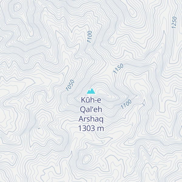 Map of Kūh-e Qal‘eh Arshaq