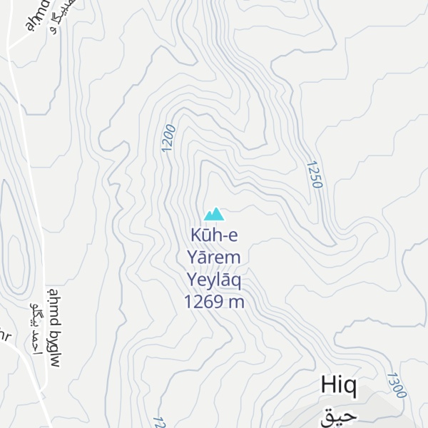 Map of Kūh-e Yārem Yeylāq