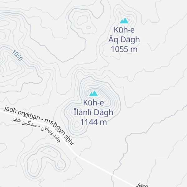 Map of Kūh-e Īlānlī Dāgh