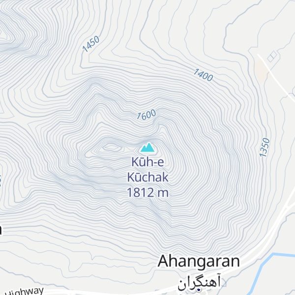 Map of Kūh-e Kūchak