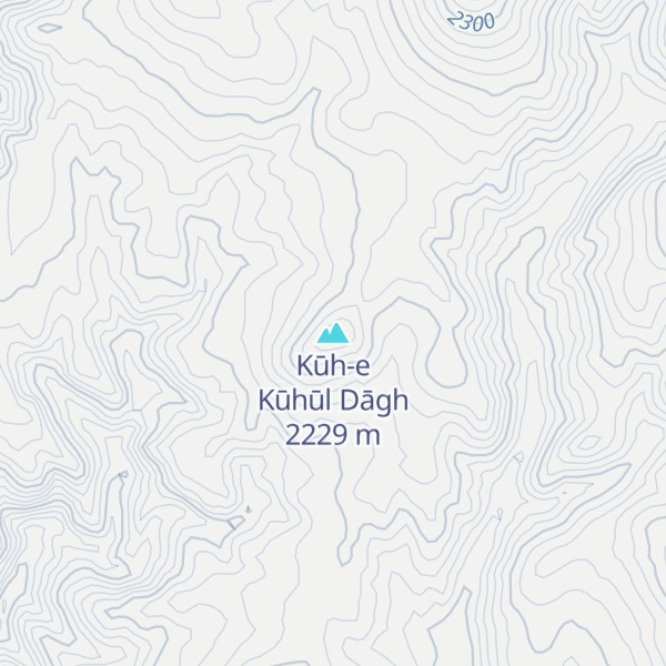 Map of Kūh-e Kūhūl Dāgh