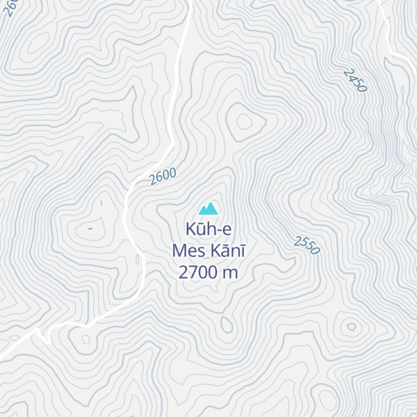 Map of Kūh-e Mes Kānī