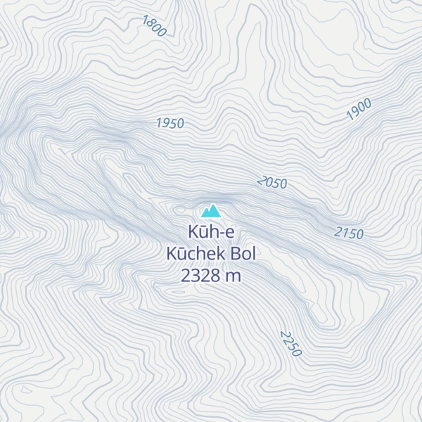 Map of Kūh-e Kūchek Bol