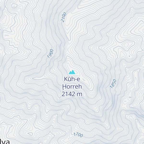 Map of Kūh-e Ḩorreh