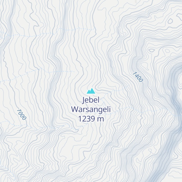 Map of Jebel Warsangeli