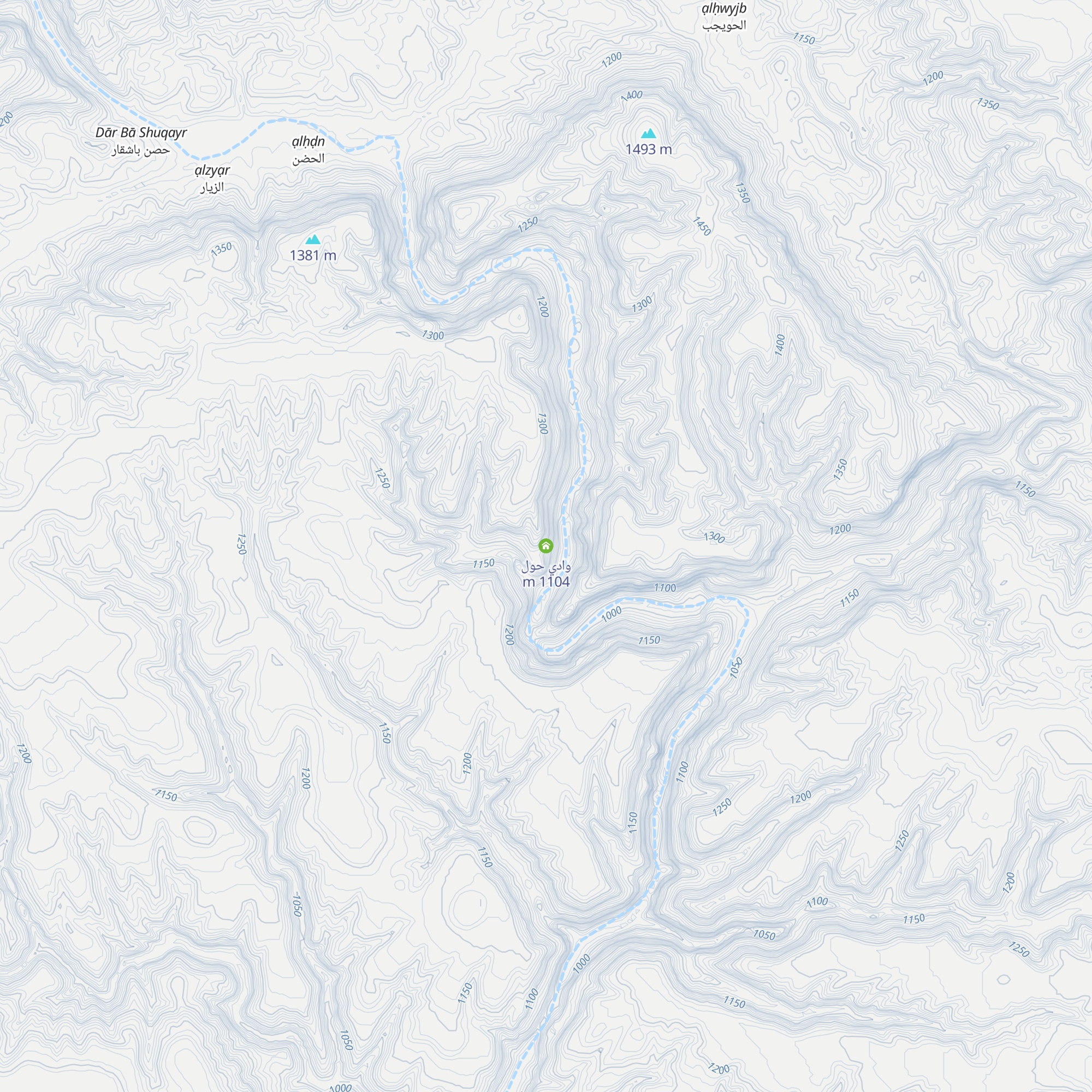 وادي حول map