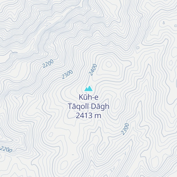 Map of Kūh-e Tāqolī Dāgh