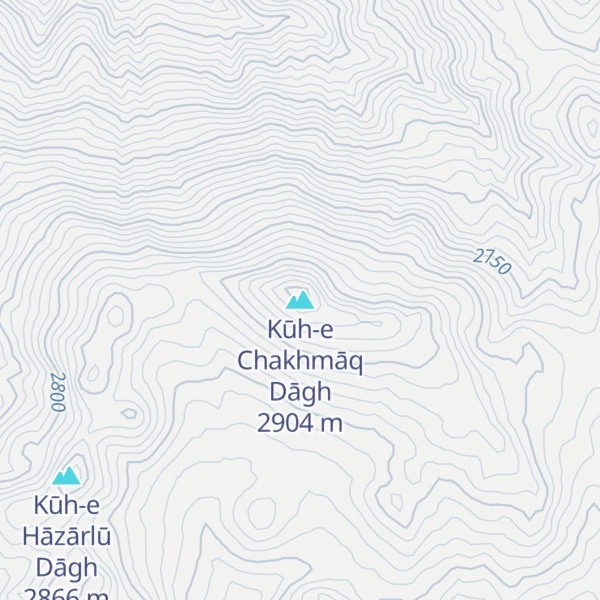 Map of Kūh-e Chakhmāq Dāgh
