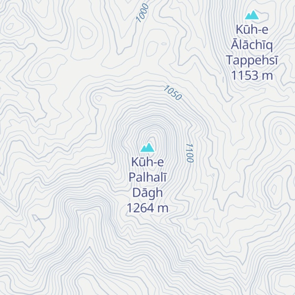 Map of Kūh-e Palhalī Dāgh