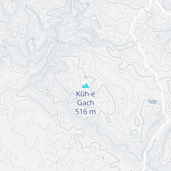 Map of Kūh-e Gach