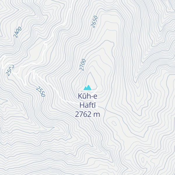 Map of Kūh-e Haftī