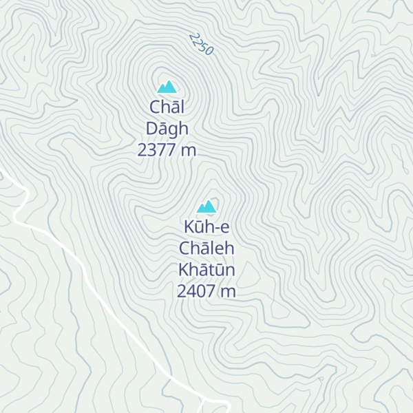 Map of Kūh-e Chāleh Khātūn
