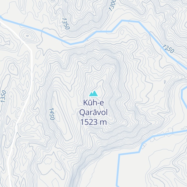 Map of Kūh-e Qarāvol