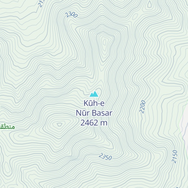 Map of Kūh-e Nūr Basar