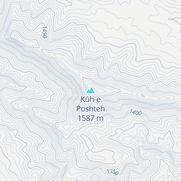 Map of Kūh-e Poshteh