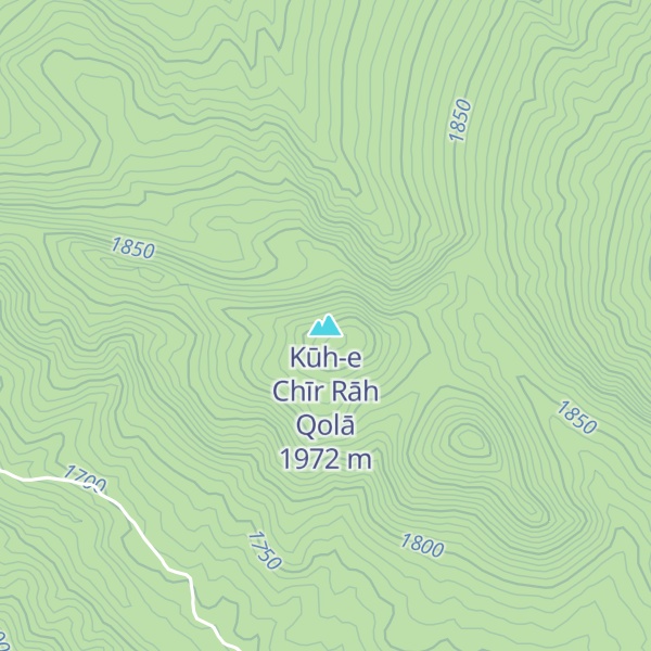 Map of Kūh-e Chīr Rāh Qolā