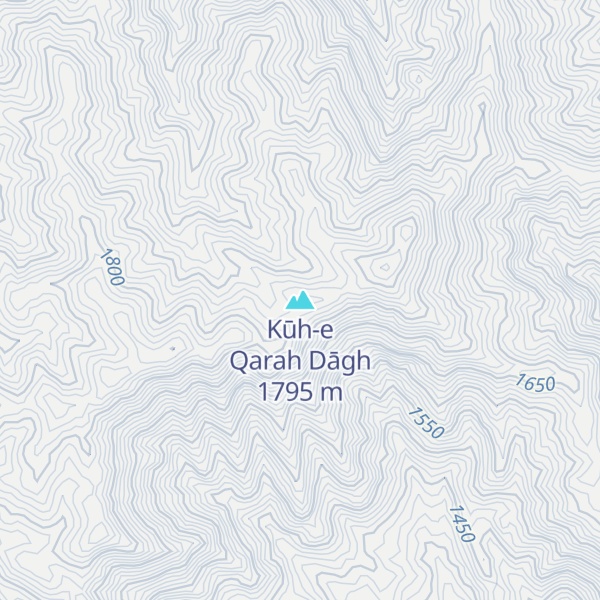 Map of Kūh-e Qarah Dāgh