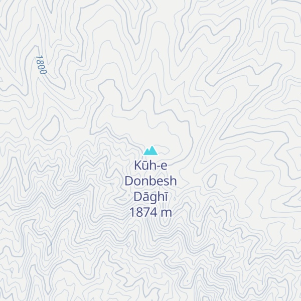 Map of Kūh-e Donbesh Dāghī