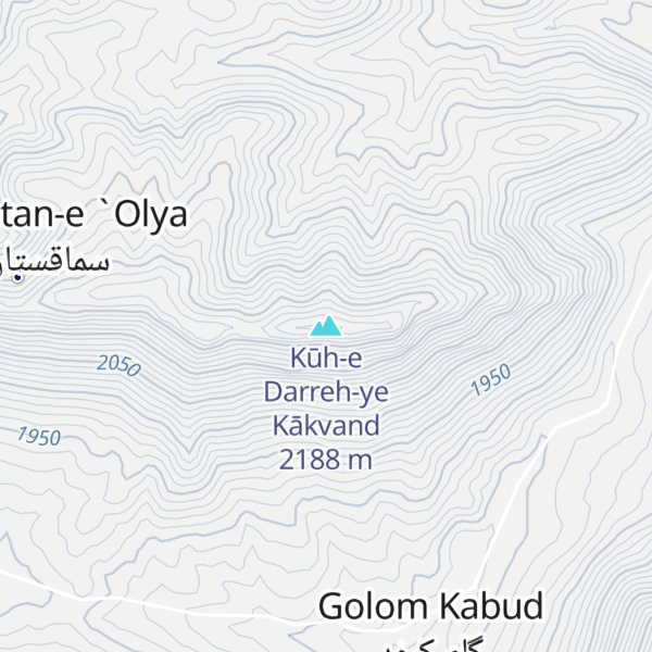 Map of Kūh-e Darreh-ye Kākvand