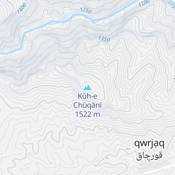 Map of Kūh-e Chūqānī