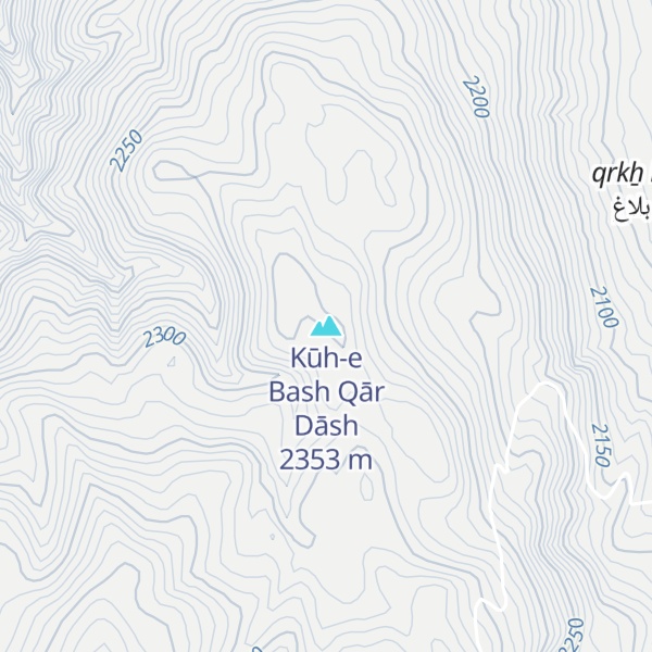 Map of Kūh-e Bash Qār Dāsh