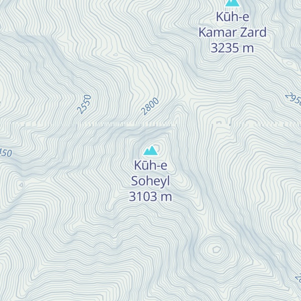 Map of Kūh-e Soheyl
