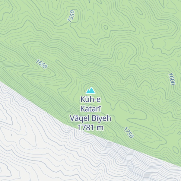 Map of Kūh-e Katarī Vāqel Bīyeh