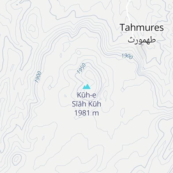 Map of Kūh-e Sīāh Kūh