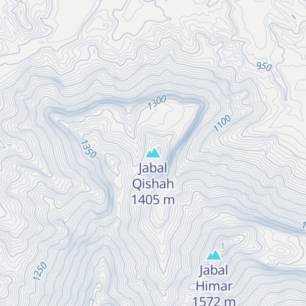 Map of Jabal Qishah