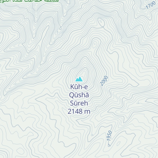 Map of Kūh-e Qūshā Sūreh