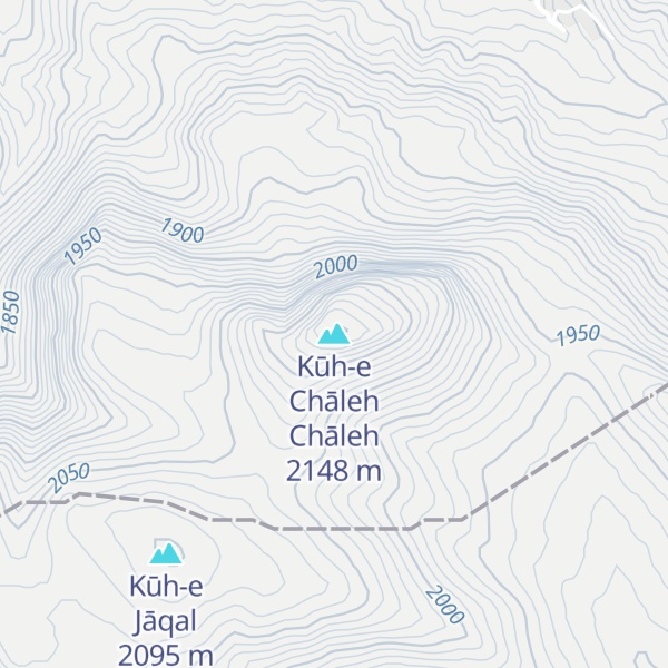 Map of Kūh-e Chāleh Chāleh