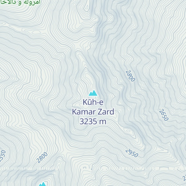 Map of Kūh-e Kamar Zard