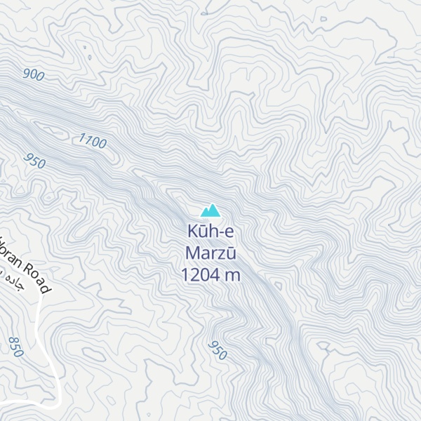 Map of Kūh-e Marzū
