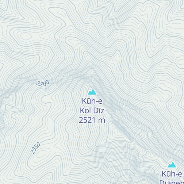 Map of Kūh-e Kol Dīz