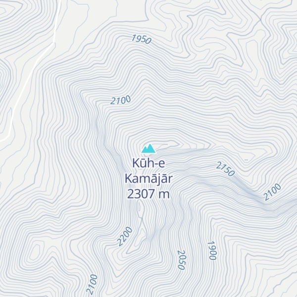 Map of Kūh-e Kamājār