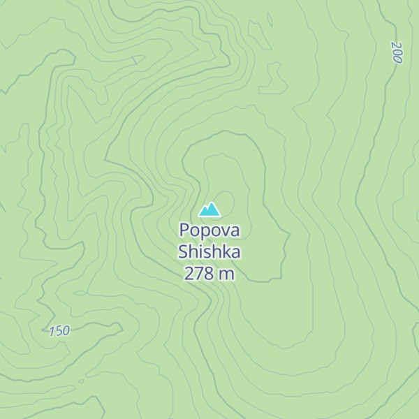 Map of Popova Shishka