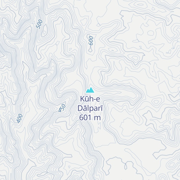 Map of Kūh-e Dālparī