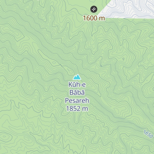 Map of Kūh-e Bābā Pesareh