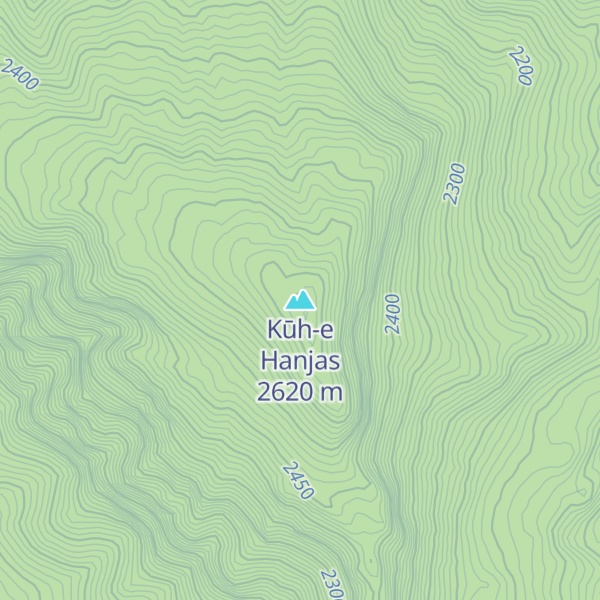 Map of Kūh-e Hanjas
