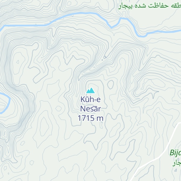 Map of Kūh-e Nes̄ār