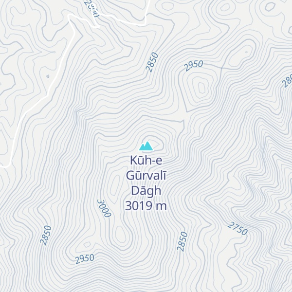 Map of Kūh-e Gūrvalī Dāgh