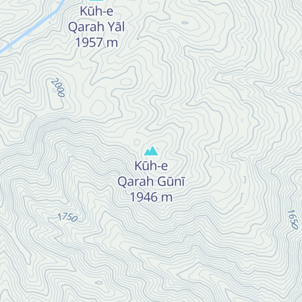 Map of Kūh-e Qarah Gūnī