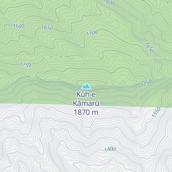 Map of Kūh-e Kāmarū