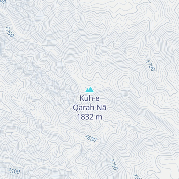 Map of Kūh-e Qarah Nā