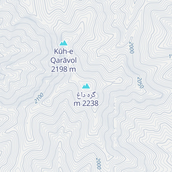 Map of گره داغ