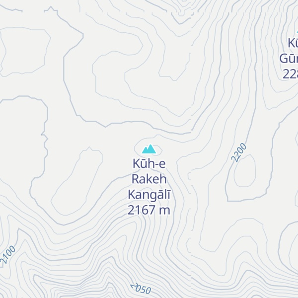 Map of Kūh-e Rakeh Kangālī