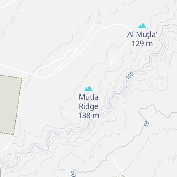 Map of Mutla Ridge