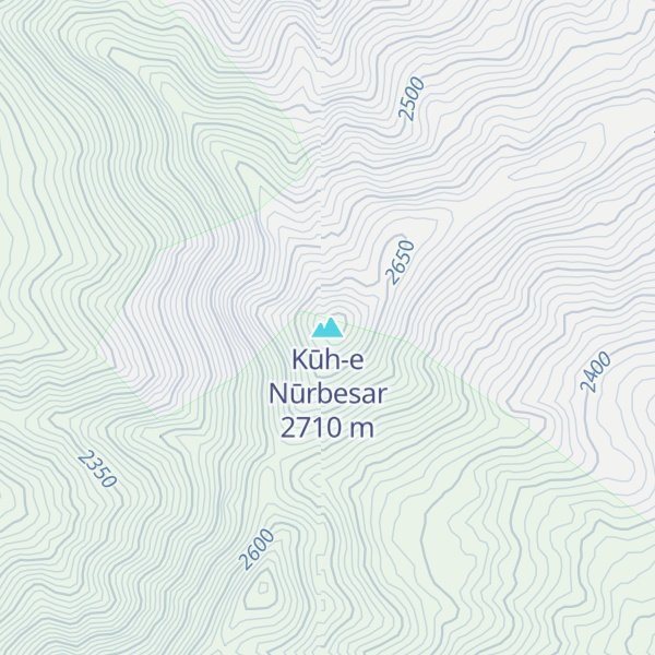 Map of Kūh-e Nūrbesar